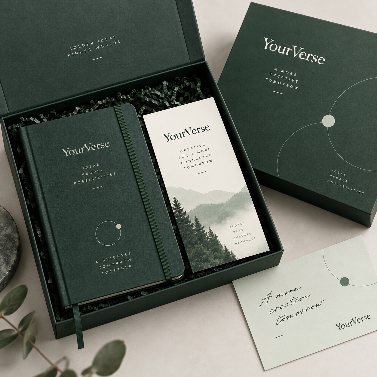 Branded merchandise gift box