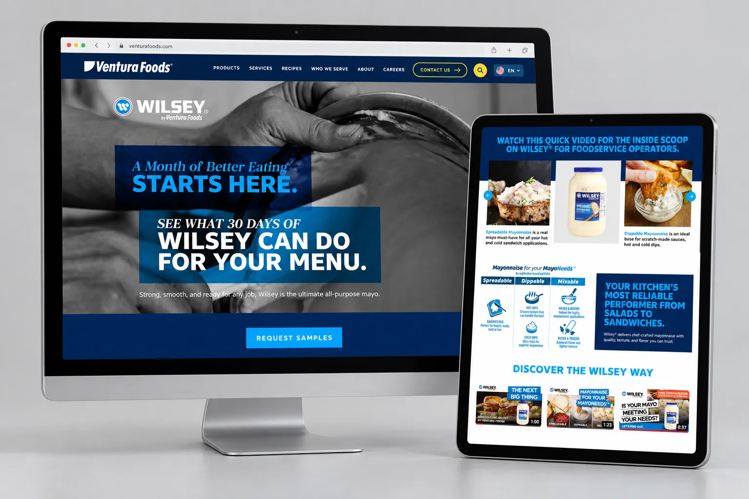 Coordinated email newsletter and social media campaign layouts